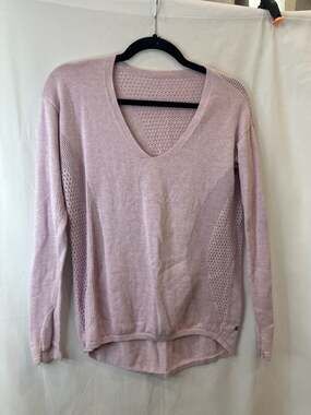 Lululemon Still Movement V-Neck Sweater Heathered Petals Pink